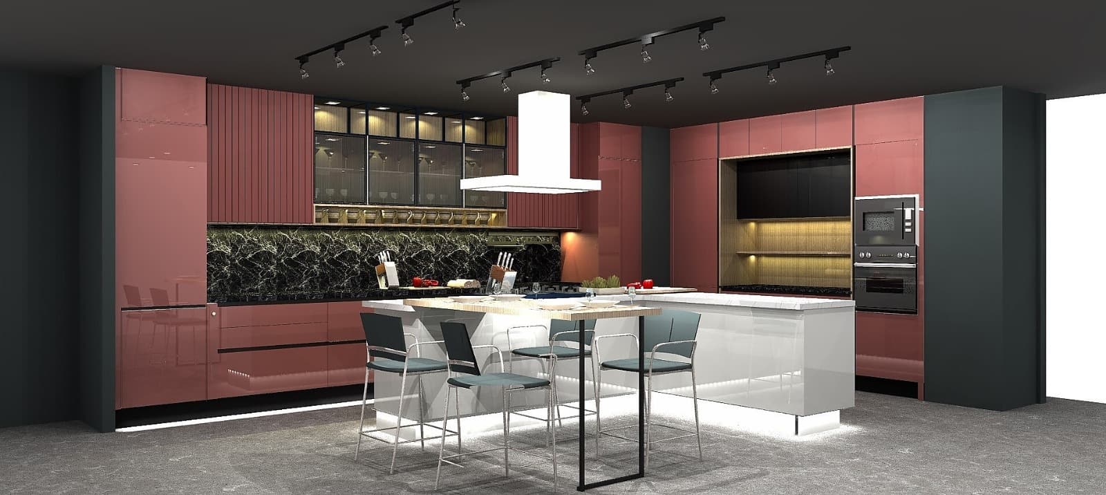Island Modular Kitchen by Luxe N Layers